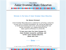 Tablet Screenshot of juniordrummer.com